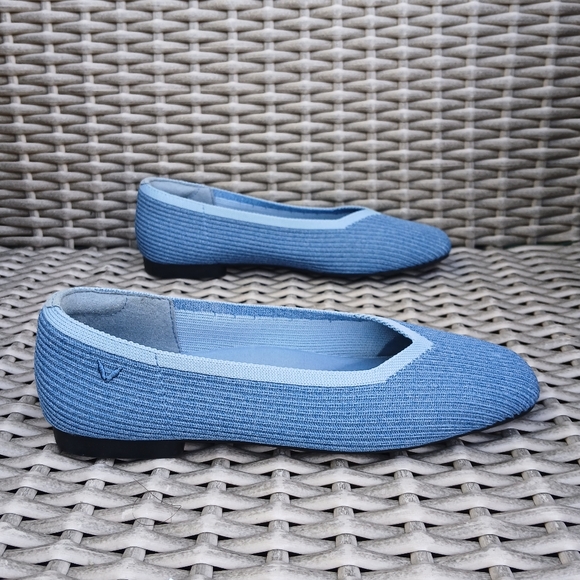VIVAIA Blue Knit Flats - Picture 2 of 11